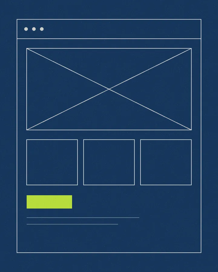 Web & Builds — wireframe artwork